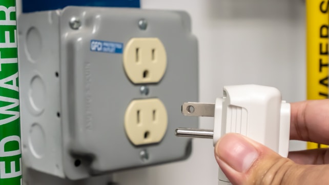 Unplug the unit