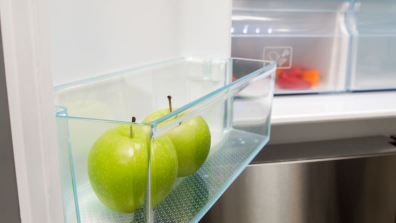 Haier HRQ16N3BGS refrigerator bins