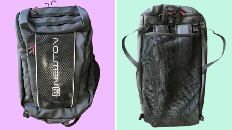 Front and back views of backpack.