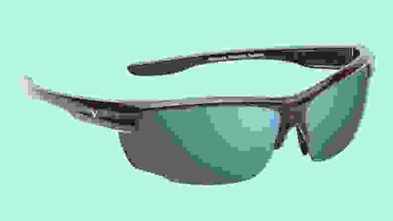 Callaway Sungear Kite Polarized Sunglasses on a light green background.