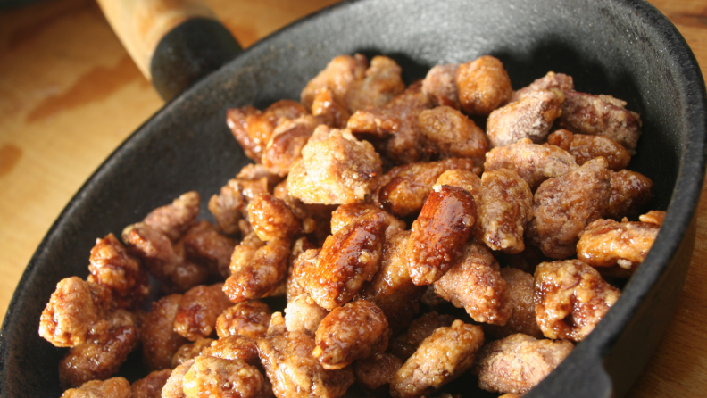 Roasted nuts don't easily go bad—and they're fit for long distance travel.