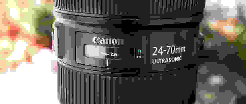 Canon 24-70mm f/2.8 zoom lens