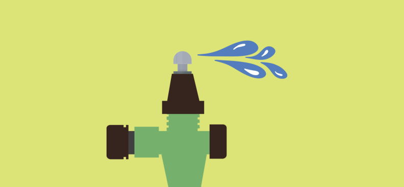 An illustration of a pulsating sprinkler