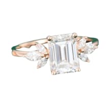 Product image of  Emerald Cut Moissanite Vintage Engagement Ring