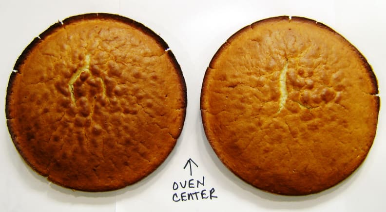 Lower cake top convection