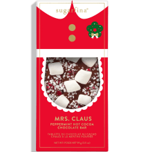 Product image of MRS. CLAUS PEPPERMINT HOT COCOA DARK CHOCOLATE BAR