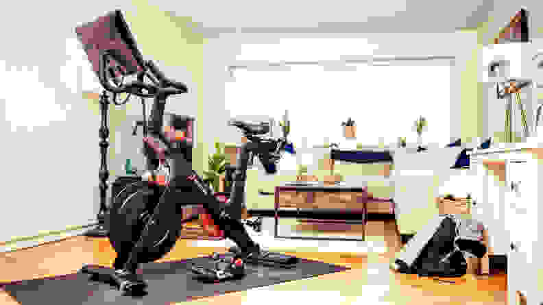 Peloton Bike in Living Room