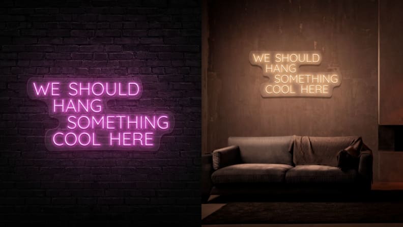 We Should Hang Something Cool Here Neon Sign