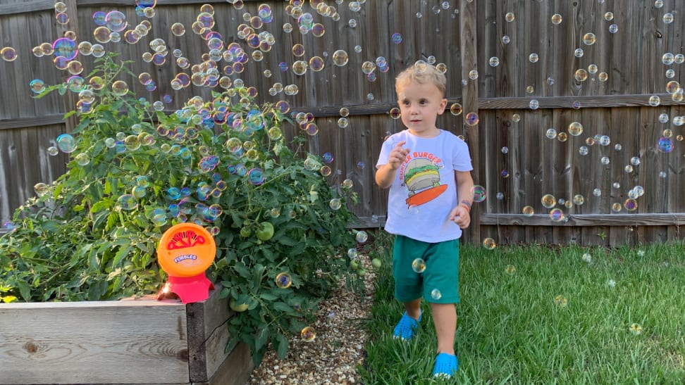 Best toddler bubble machine discount