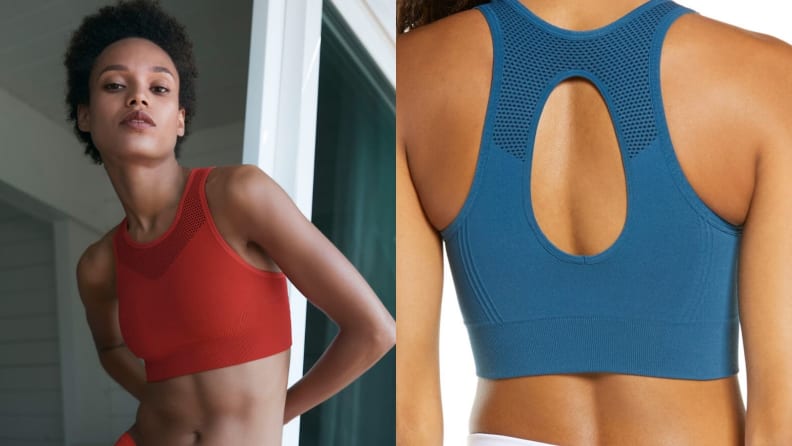 3 Pack High Neck Sports Bras for Women Bra Vest Top Sports Top