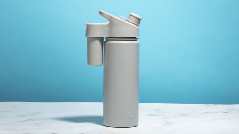 Need to wash your hands? Suds2Go is the first water bottle with a built-in foaming soap container and pump.