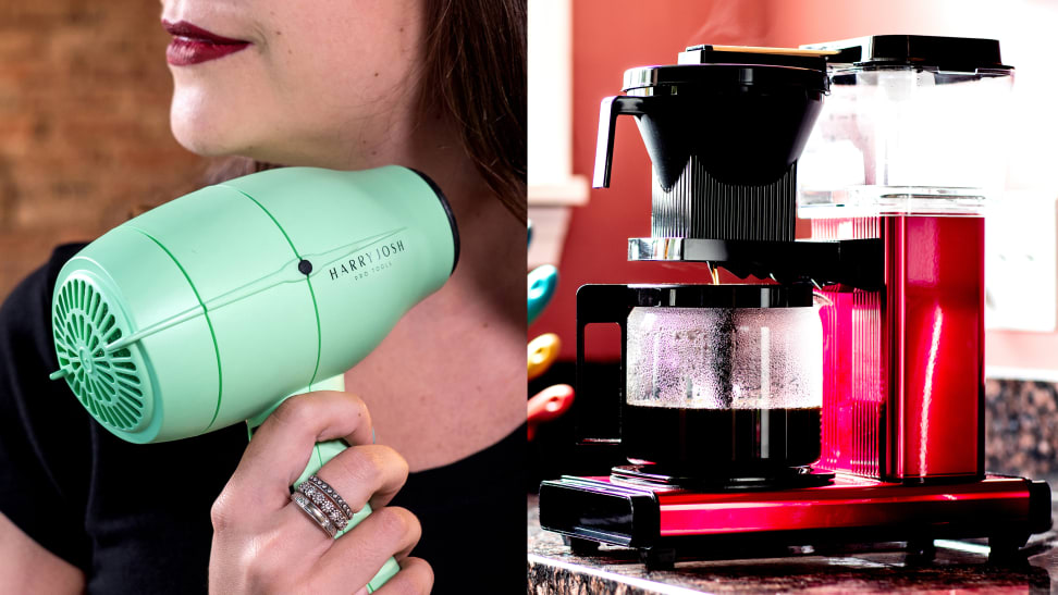 Harry Josh hair dryer and Technivorm coffee maker