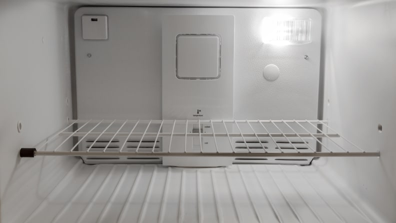 the freezer space is well lit