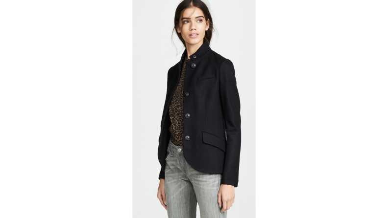 A blazer is a layering staple.
