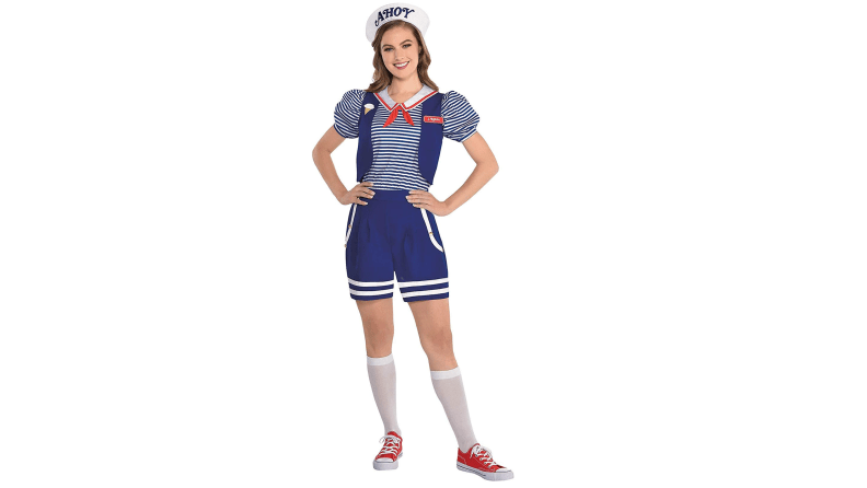  Adult Women's Robin ST TV Show Ahoy Sailor Halloween Costume  Cosplay Set (3X-Large) : Clothing, Shoes & Jewelry