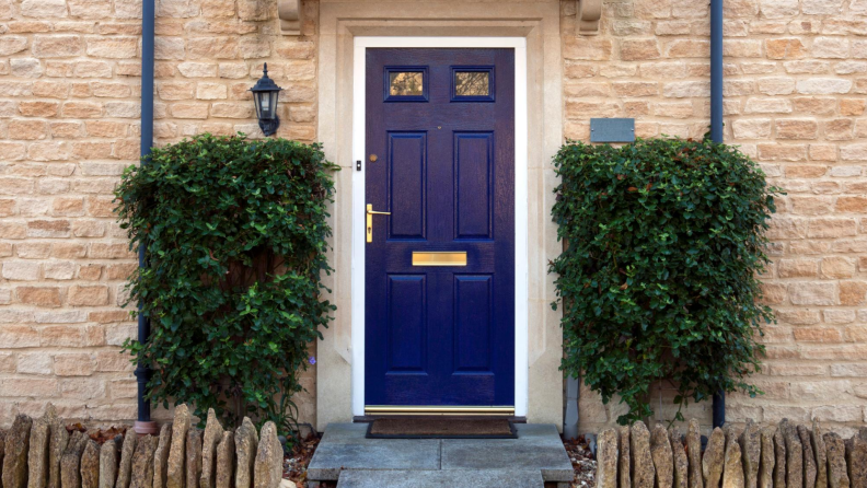 dark blue front door paint colors