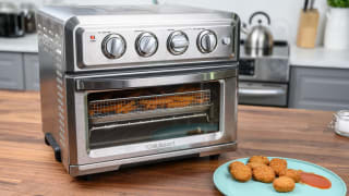 Chicken nuggets are made in a Cuisinart Air Fryer Toaster Oven.
