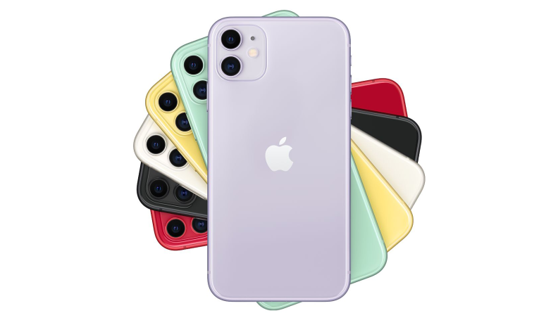 Rainbow colored iPhone 11