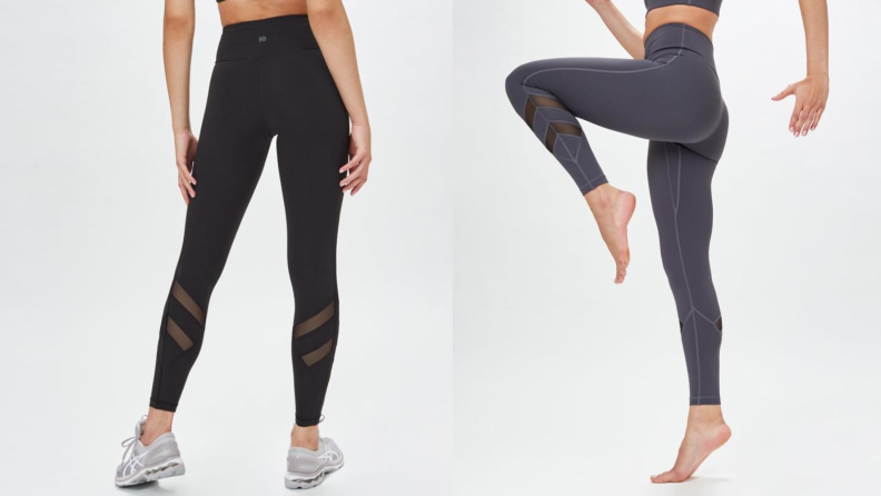 Tentree leggings on model