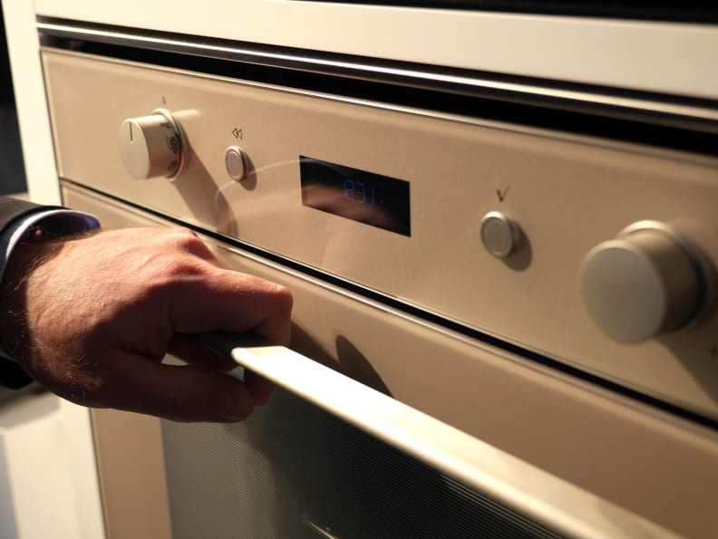 Silver Dawn combines stainless trim with a golden metallic glass front.
