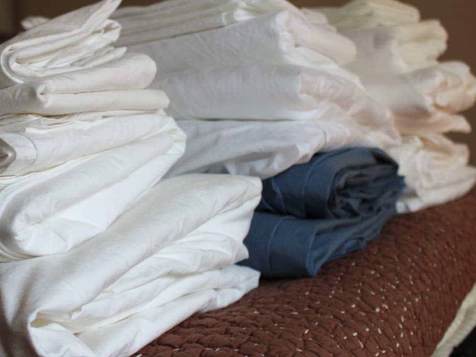 Organic Cotton Sheets with Corner Straps, Don't Come Off