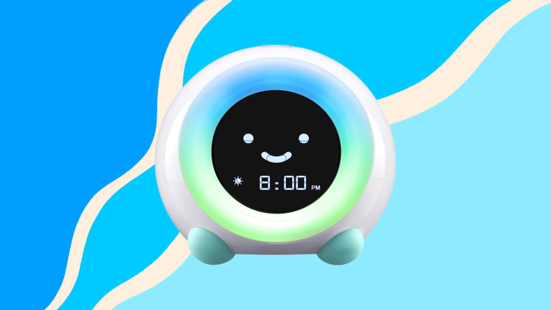 Small LED light circular alarm clock.