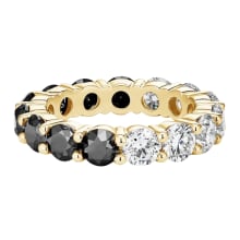 Product image of Black Diamond and White Lab Diamond Eternity Ring