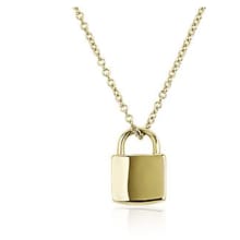 Product image of Lock Necklace In 14k Yellow Gold
