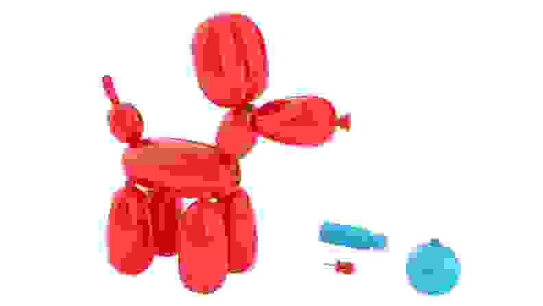 A Jeff Koons-inspired balloon animal toy