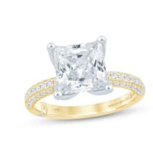 Product image of Monique Lhuillier Bliss Princess-Cut Lab-Grown Diamond Engagement Ring