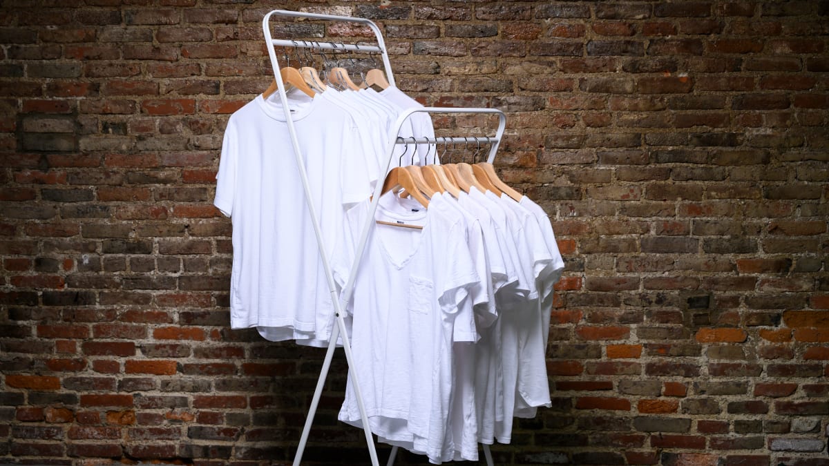 Men's White Pima Cotton Knitted T-Shirt