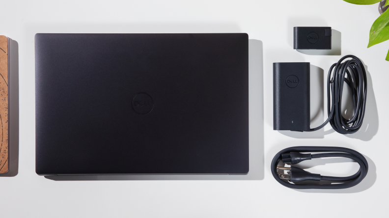 Unboxed dell xps 14 laptop with power charger