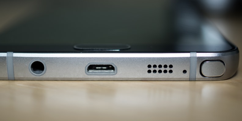 As with previous Note phones, the Note 5 includes a stylus that slides into a dedicated slot on the bottom of the phone.