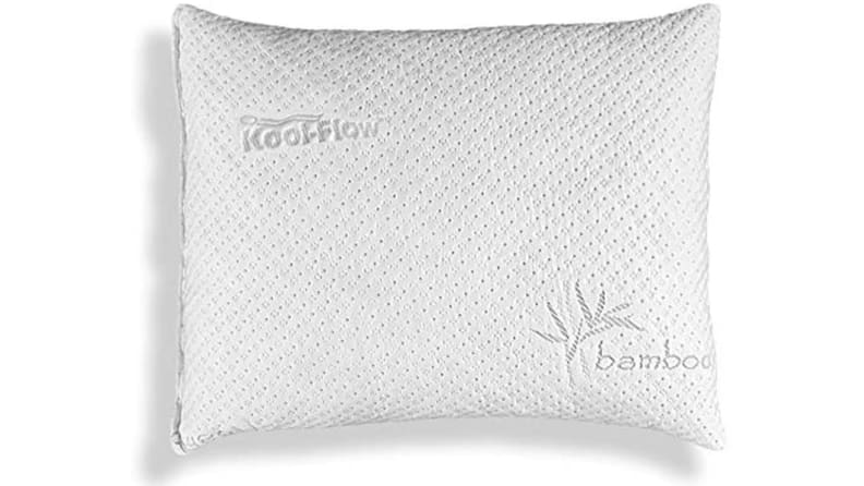 Xtreme Comforts Hypoallergenic Shredded Memory Foam Pillow with Kool Flow  Bamboo Cover - Machine Washable 