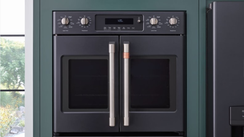 A matte black wall oven looks amazing