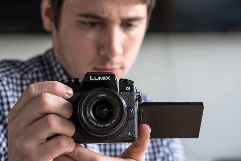 A photograph showing the Panasonic G7 in use.