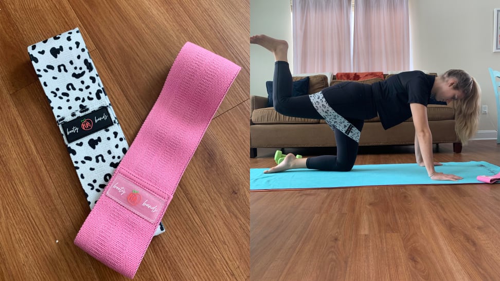 Butt Exercise Using Resistance Band