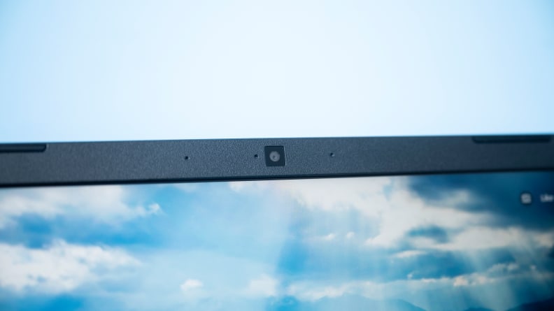 shot of webcam on top of display