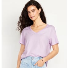 Product image of 100% cotton V-neck t-shirt