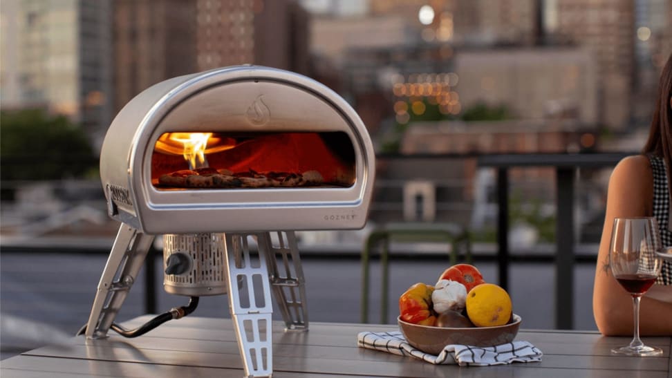 The Gozney Roccbox pizza oven is perfect for your patio or yard.