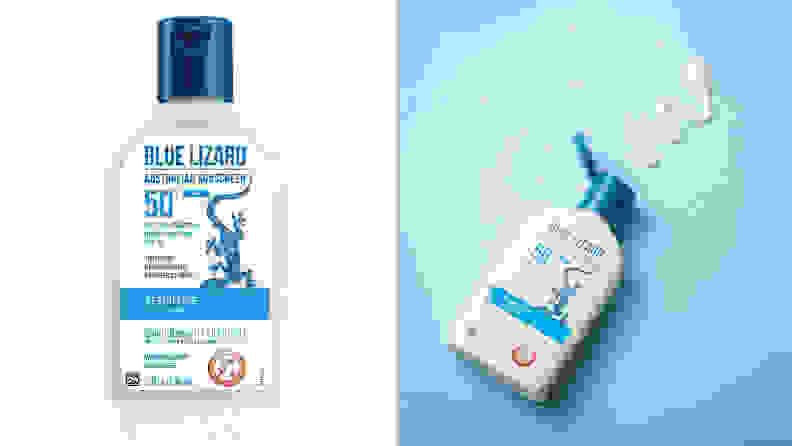 The Blue Lizard Sensitive Mineral Sunscreen SPF 50.