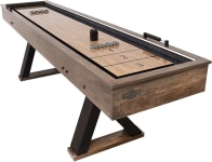 Product image of American Legend Kirkwood 9’ LED Light Up Shuffleboard Table with Bowling