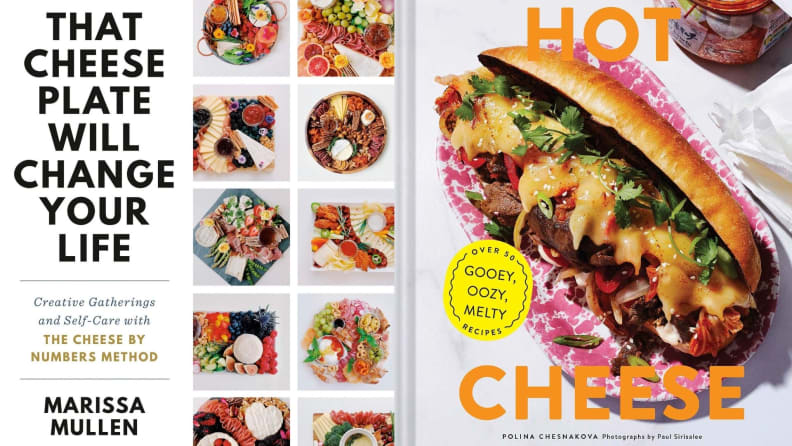 A pair of books offers ideas and recipes for cheese plates and cheese-based hot dishes.