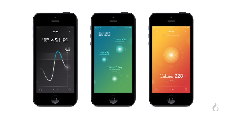 Track your hydration and the calories, sugar, etc. you've consumed with the Vessyl app.