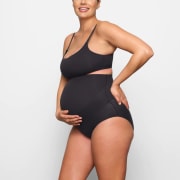 SKIMS Maternity Sculpting Bodysuit Mid Thigh Mild Support Small