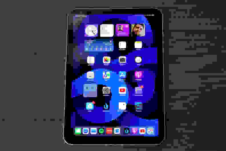 Apple's iPad Mini 6th-gen with the display on