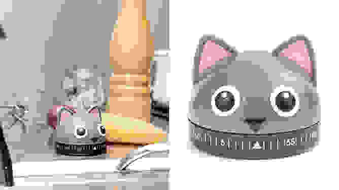 Kikkerland Kitty Kitchen Timer