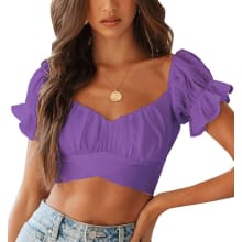 Product image of Lyaner Short Sleeve Crop Top