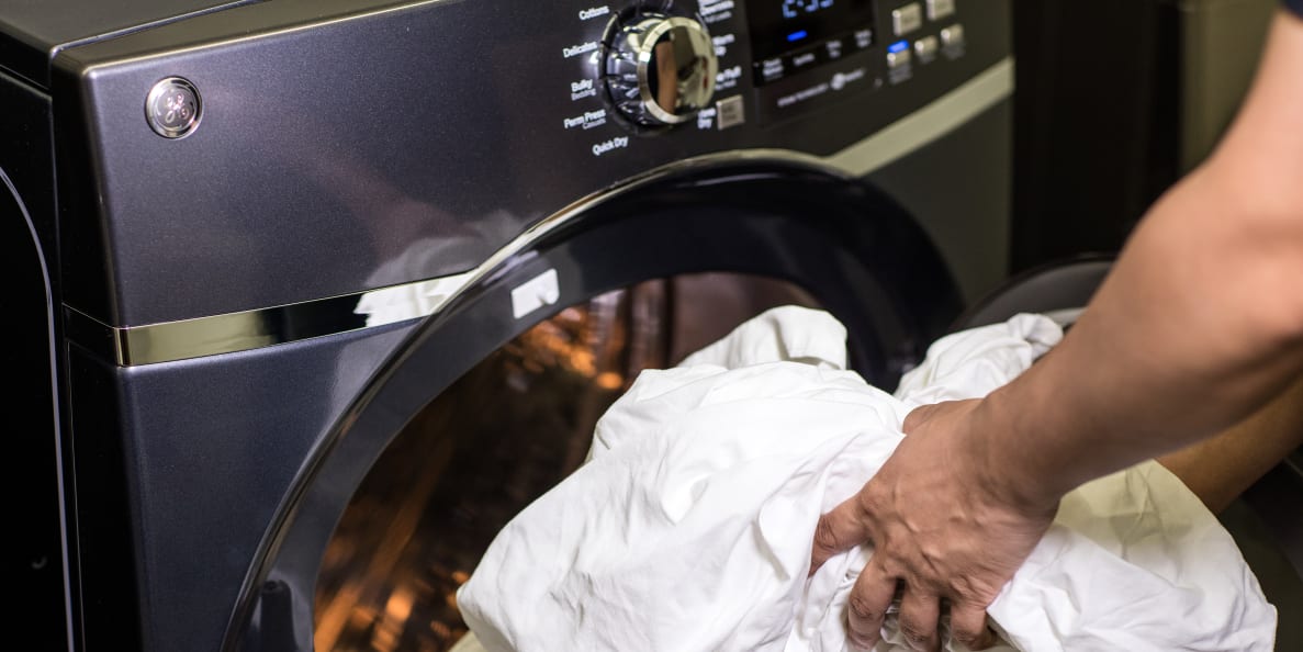 This new dryer offers steam to sanitize and remove wrinkles.