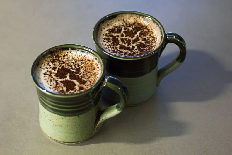 hot chocolate in mugs